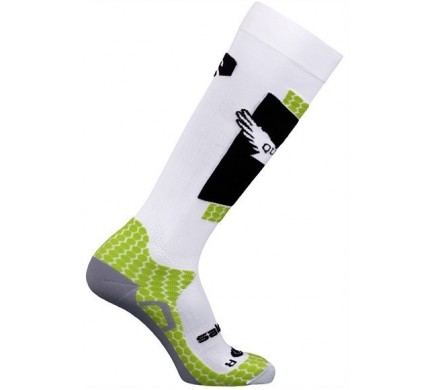 Ponožky SAL.Quest white/green 11/12