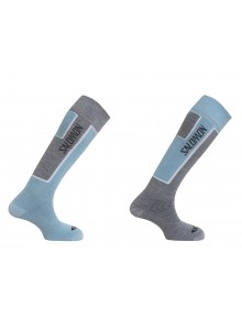 Ponožky SAL.Elios 2 pack new light grey/purple