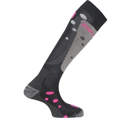 Ponožky SAL.Divine black/light onix/neon pink