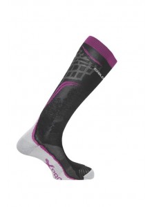 Ponožky SAL.X PRO wild berry/black/white