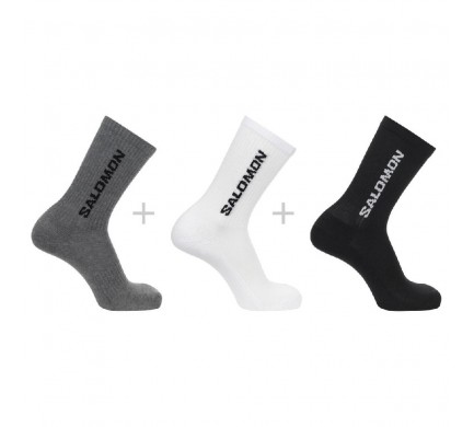 Ponožky Salomon Everyday crew 3 pack black/white/grey L