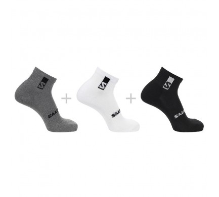 Ponožky SAL.Everyday ankle 3pack bk/wh XL