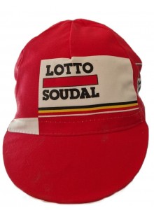 Čepice cyklistická Profi Retro Lotto Soudal červená