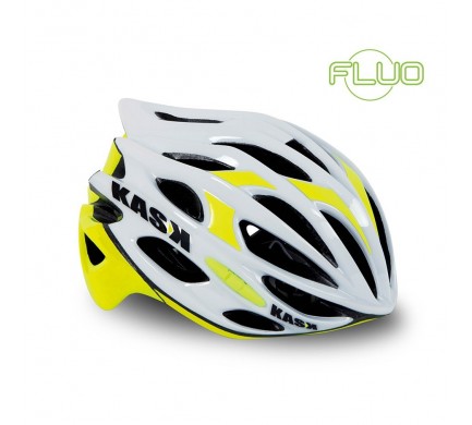 Přilba KASK Mojito white/yellow fluo vel.M 48-58cm