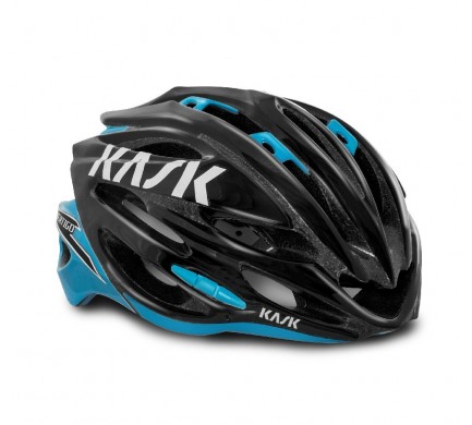 Přilba KASK Vertigo 2.0 black/light blue L/59-62cm