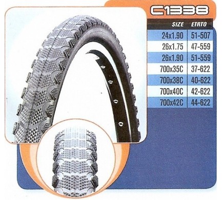 Plášť 28 700 x 35 (37-622) C-1338 černý CST Plášť 28 700 x 35 (37-622) C-1338 černý CST