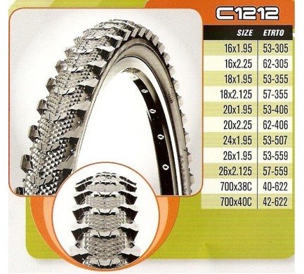 Plášť CST 18x1,95 C-1212 53-355 černý