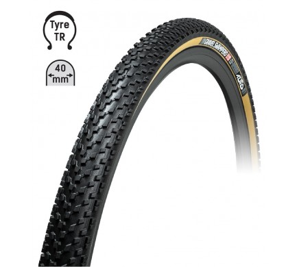 Plášť TUFO Gravel Swampero 40-622 kevlar, TLR černá/béžová