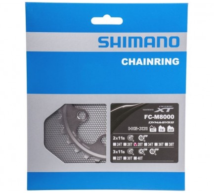 Převodník Shimano FCM8000 28z pro kliky 38-28 stříbrný 2x11s
