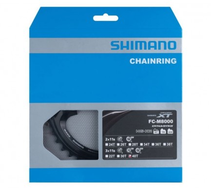 Převodník Shimano FCM8000 40z pro kliky 40-30-22 11s black