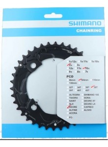 Převodník SH Deore M617/627 AL 38z černý 2x10