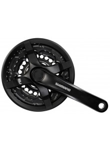Kliky Shimano TY501 čtyřhran 42-34-24/175 kryt černé