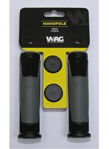 Gripy WAG double D černo/šedé 125mm