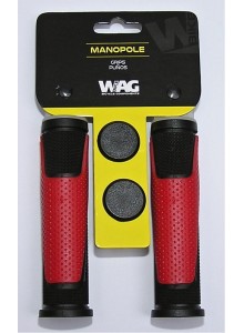 Gripy WAG double D černo/červené 125mm