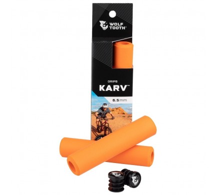 Gripy WOLF TOOTH Karv Grips 6,5 mm orange