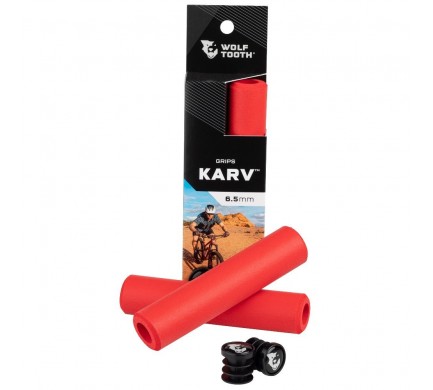 Gripy WOLF TOOTH Karv Grips 6,5 mm red
