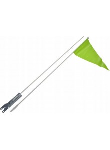 Cykloanténa 1,5m zelená reflexní