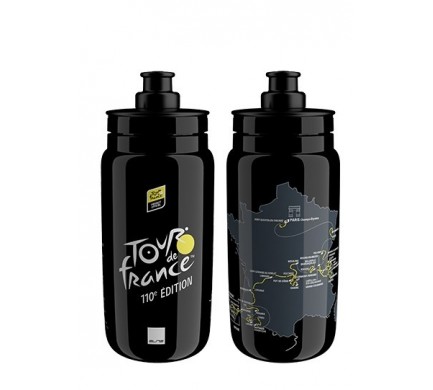 Láhev ELITE 0,5l Fly TdF Map 2020 black race Láhev ELITE 0,5l Fly TdF Map 2020 black race