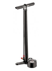 Pumpa LEZYNE CNC Floor Drive black ABS1P červená koncovka