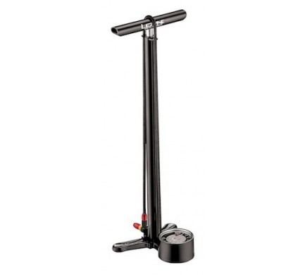 Pumpa LEZYNE CNC Floor Drive black ABS1P červená koncovka