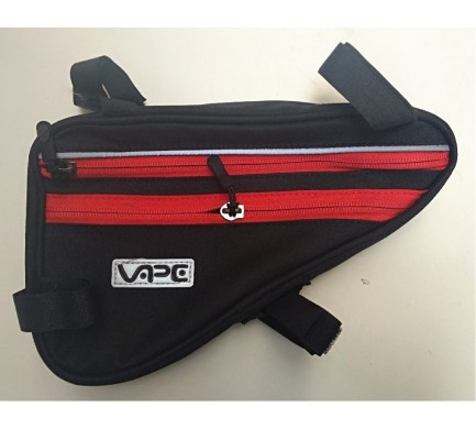Taška VAPE plochá trojúhelníková 5 kapes červená