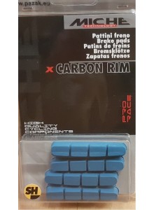 Brzdový špalek MICHE X-Carbonio SH 4 ks modrý