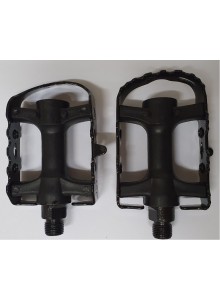 Pedály kov/plast závit 9/16" kuličkové černé