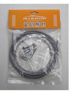 Sada lanek,bovdenů a koncovek řazení šedá ALIGATOR