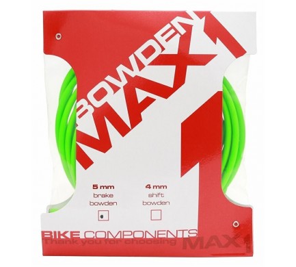 Bowden brzdový MAX1 s teflonem 5 mm fluo zelená