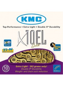 Řetěz KMC X-10 EL Gold Light 114 čl.