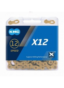 Řetěz KMC X-12 gold 126 článků box