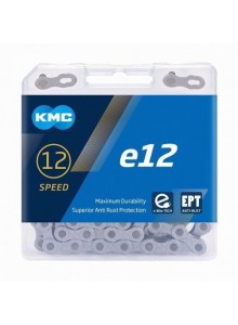 Řetěz KMC E-12 šedý E-Bike 130 článků EPT box