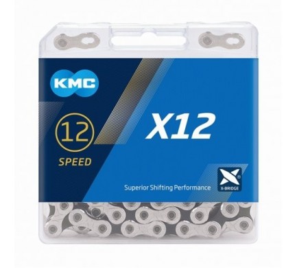 Řetěz KMC X-12 silver/black 126 článků box
