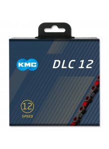 Řetěz KMC X-12 DLC black/red 126 článků box