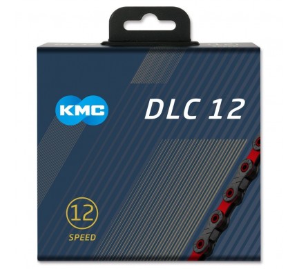 Řetěz KMC X-12 DLC black/red 126 článků box