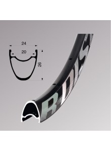 Ráfek RMX R-Disc 622 road/gravel 32 děr Disc černý