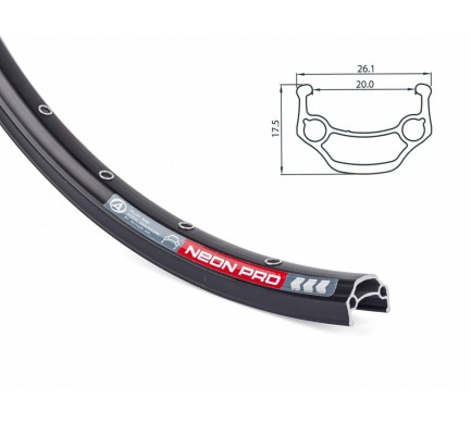 Ráfek AUTHOR ACO Neon Pro 559x20/ 32 disc (černá)