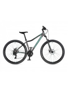 Dámské MTB kolo Author Rival ASL 27,5" 2021 18" stříbrná-matná/zelená