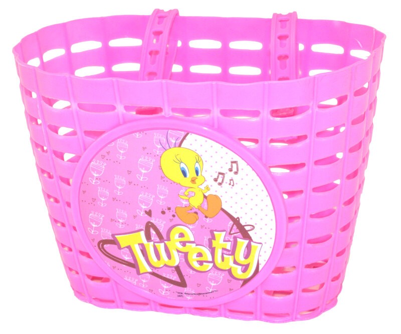 MAX1 TWEETY detský kôš na bicykel plastový ružový