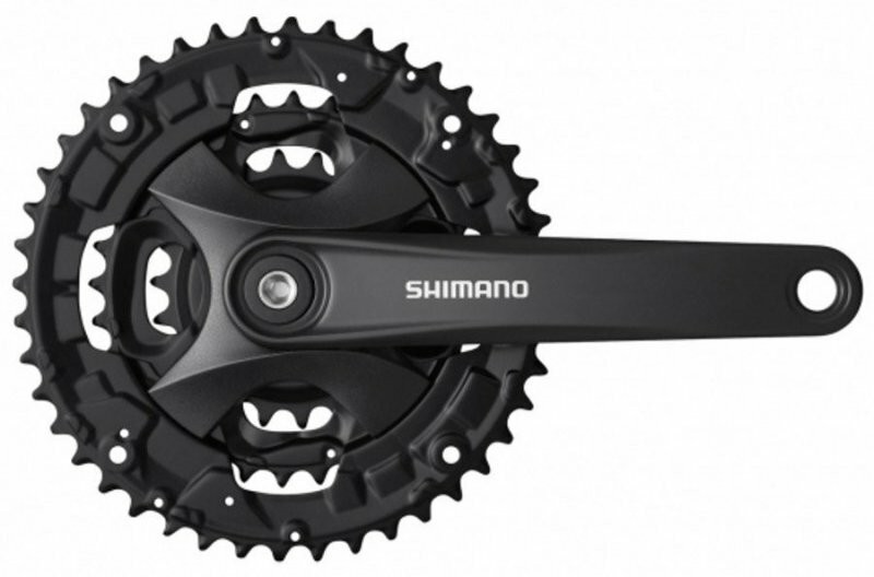 Kliky SHIMANO FC-MT101-L 175mm 44x32x22, černé, bez krytu, 9 speed, pro osu čtyřhran