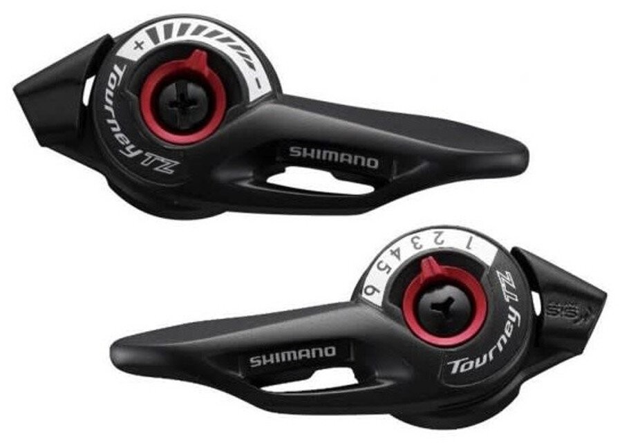 Řazení SHIMANO SL-TZ500-L+7 7 kolo SIS + lanka 1800 a 2050mm (pár) v krabičce