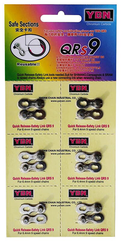 Spojka řetězu MAX1 9speed blistr (cena za 6ks)