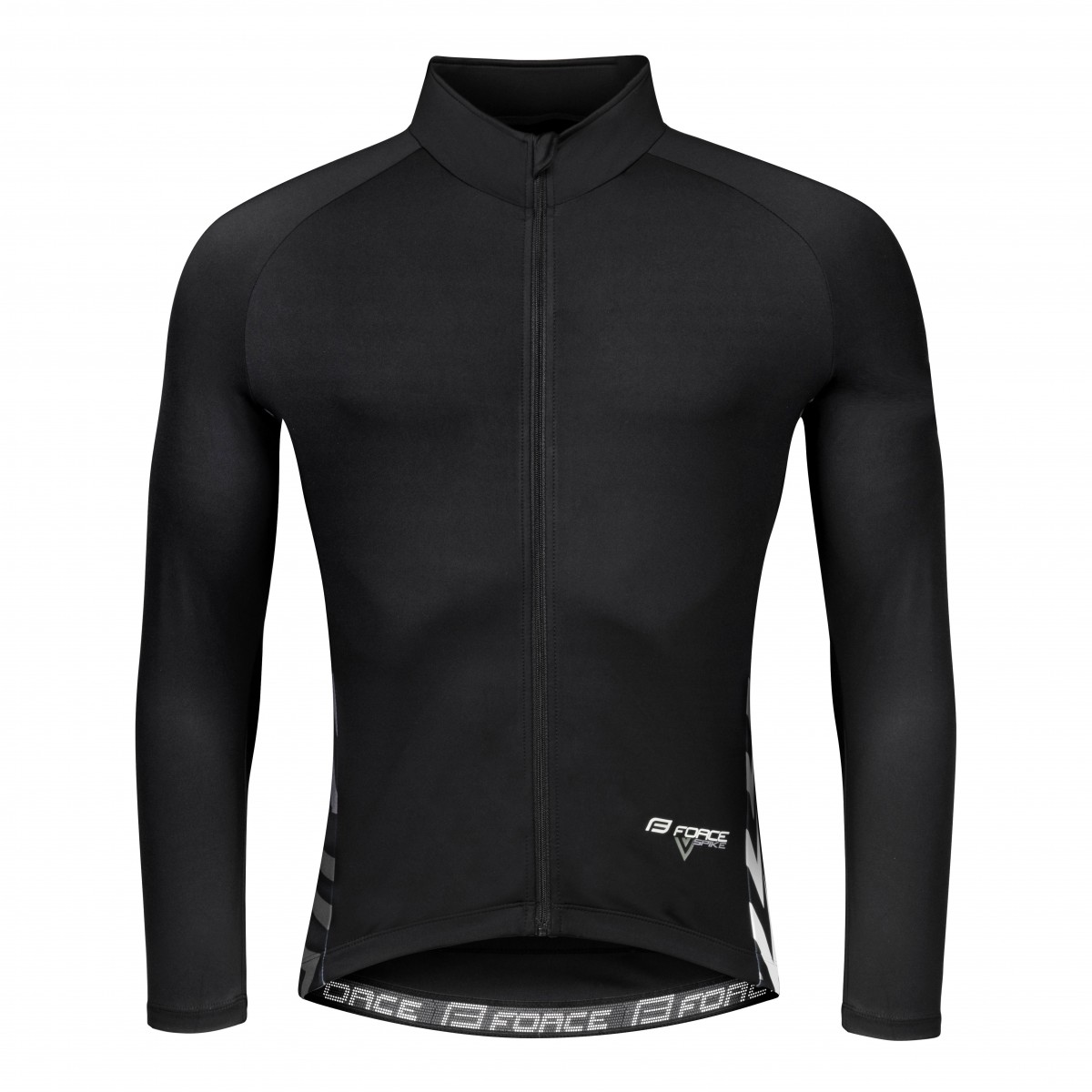 Dres FORCE SPIKE dlhý rukáv, čierno-biely L