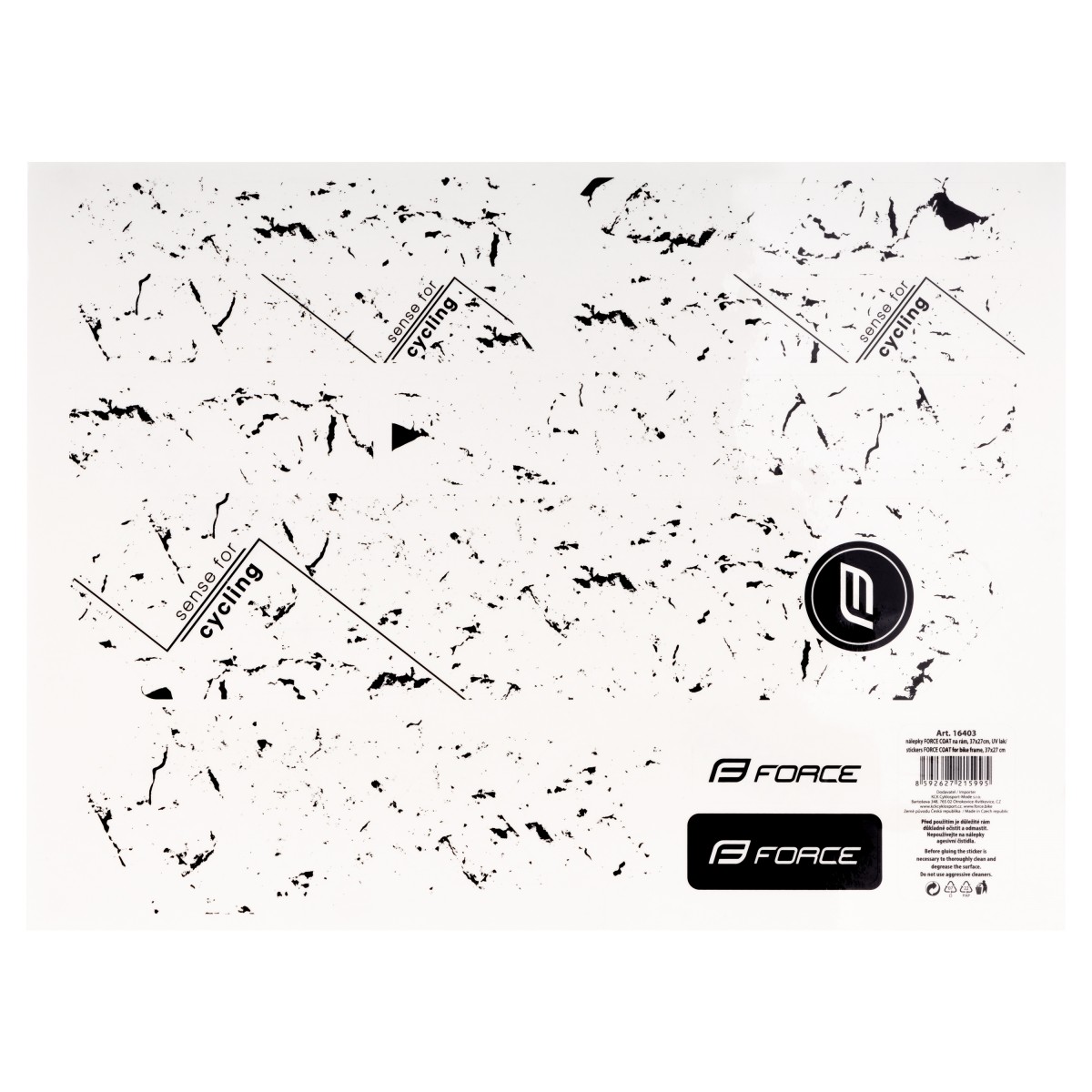 Nálepky FORCE COAT na rám, 37x27cm, UV lak