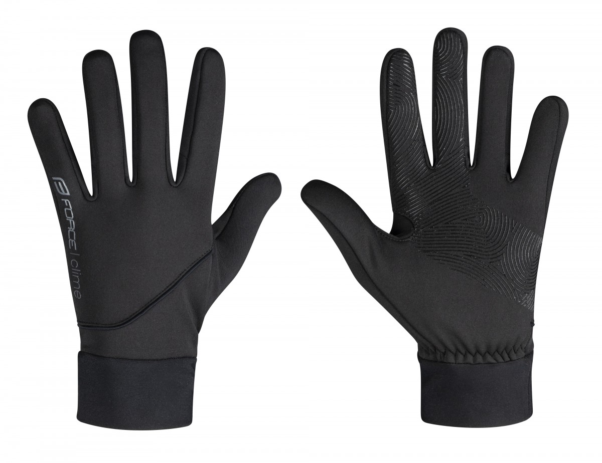 Rukavice FORCE CLIME, černé M