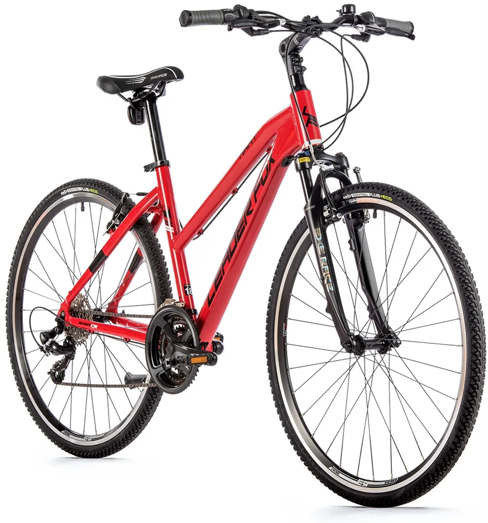 Krosový bicykel Leader Fox AWAY dámsky 2023-2, 18" ČERVENÁ
