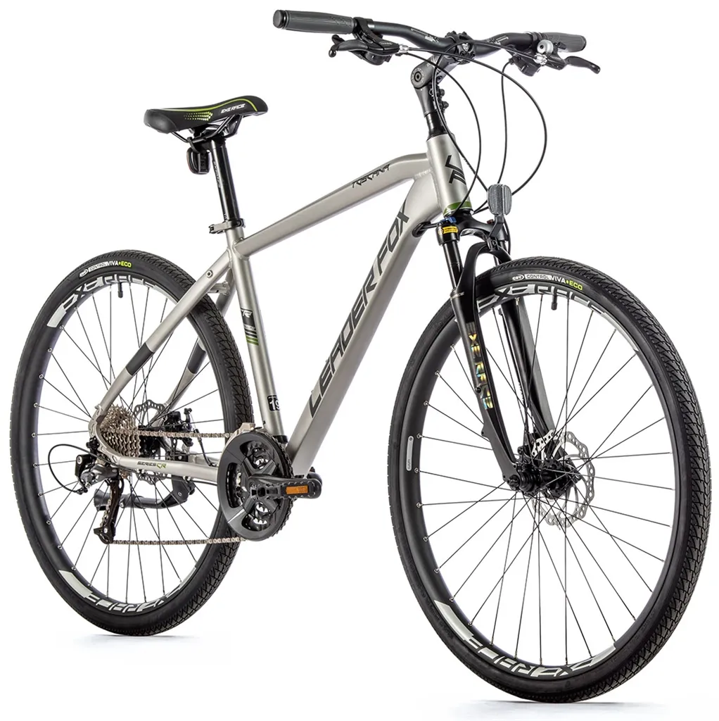 Krosový bicykel Leader Fox TOSCANA pánsky, 2023-1, 20,5", strieborná