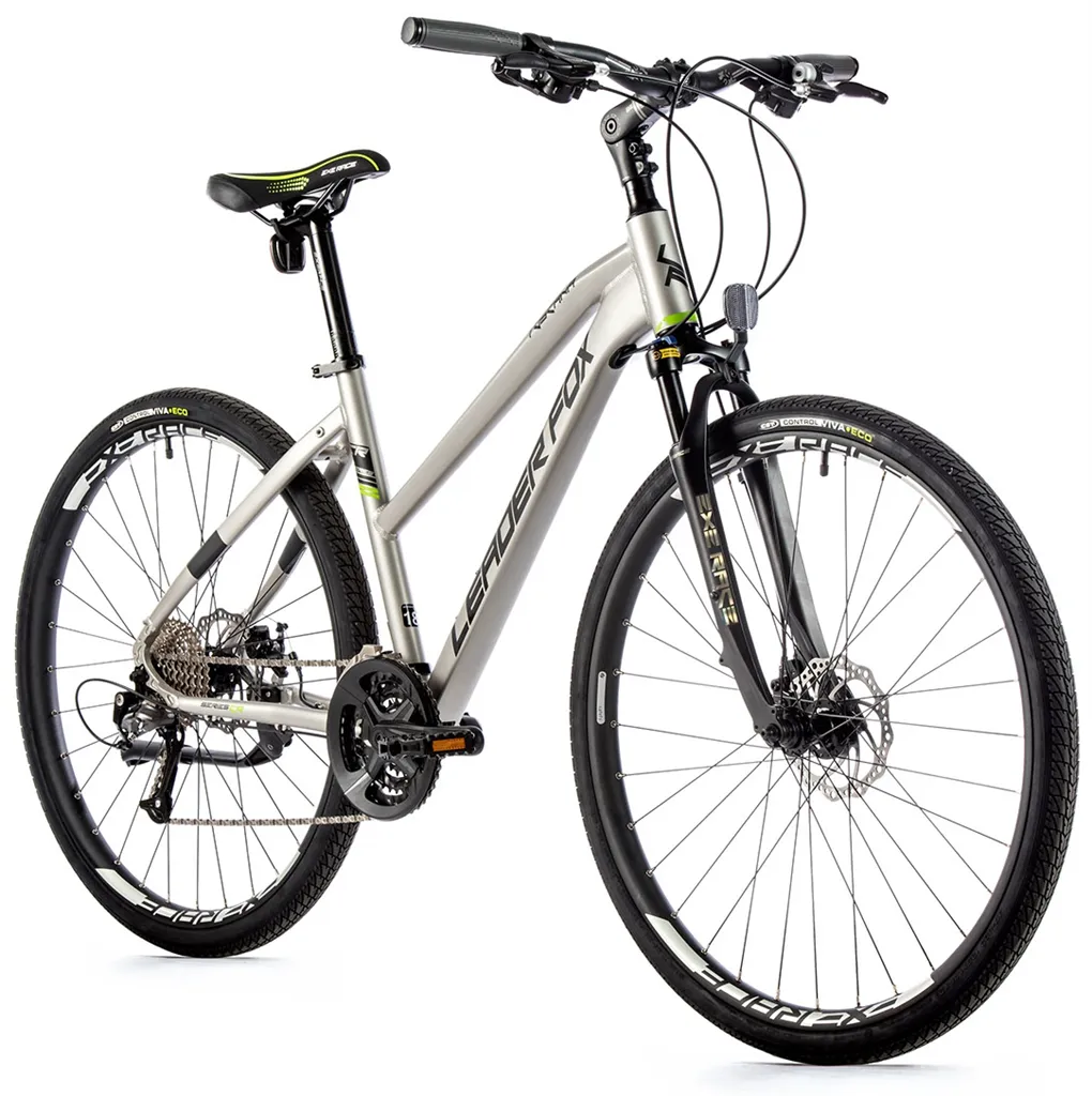 Krosový bicykel Leader Fox TOSCANA dámsky, 2023-1, 18", strieborná