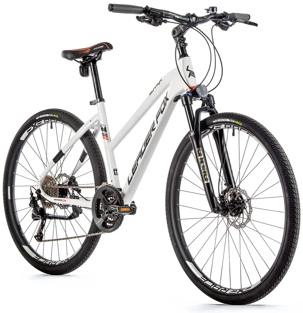 Krosový bicykel Leader Fox ŠUMAVA dámsky, 2023-1, 18", biela
