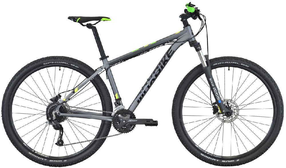 MTB bicykel 29" MAXBIKE Taal 15" svietivo žltá-modrá